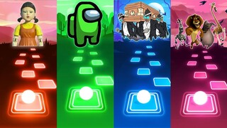 Squid Game VS Among Us VS Coffin Dance VS I Like To Move It - Tiles Hop EDM Rush