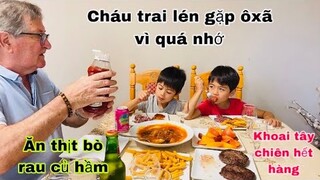 Thịt bò chiên khoai tây rau củ hầm/cháu trai lén gặp ôxã vì quá nhớ/cuộc sống pháp châu âu