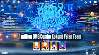 Yelan Kokomi Xingqiu Kazuha The Satisfaction Team on 2.7 - 1 Million DMG Combo Showcase