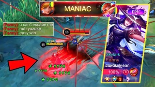 Yuzuke Vs Top 1 Supreme Fanny in Ranked Game! | Lifesteal Hack vs Fasthand! 😱 | Who Will Win?!