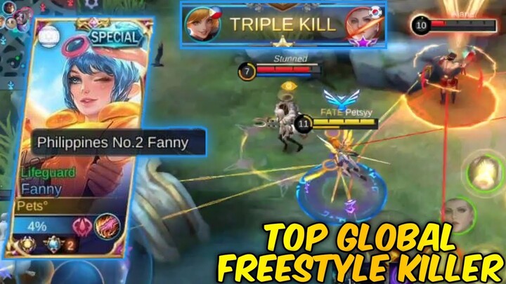 FANNY MONTAGE | TOP GLOBAL FREESTYLE KILLER | MLBB