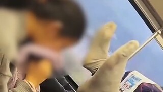 On a high-speed train, the guy behind retaliated by taking off his shoes and putting his feet up in 