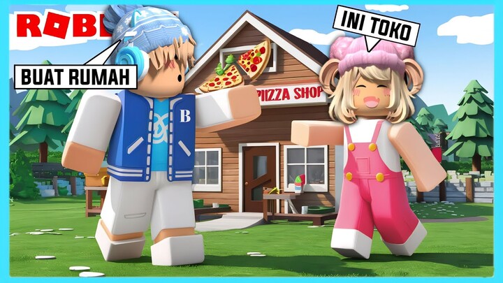 Aku Dan Adiku Bangun Rumah Dan Toko Pizza Di Roblox Brookhaven ft @Shasyaalala