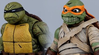 Tim Kura-Kura Ninja Mutant Remaja GG? ? Jumlah aksesorinya luar biasa [mainan model lama] Teenage Mu