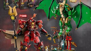LEGO Speed Build! NINJAGO 71846 The Fire Knight Mech & 71847 The Guardian Dragon | Beat Build