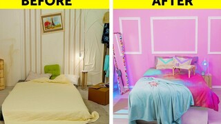 HACKS การจัดระเบียบและตกแต่งบ้านที่ยอดเยี่ยม ไอเดีย DIY สำหรับห้องนอนของคุณ 🛏