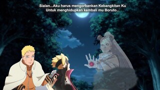 Momoshiki menghidupkan Boruto dengan Data Otsutsukinya yang membuat dia gagal Bangkit -Boruto Cp 67