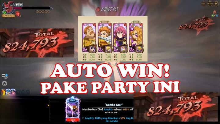 PENTING!!! best party untuk mengalahkan hell crimson dengan mudah ( 7DS grandcross )