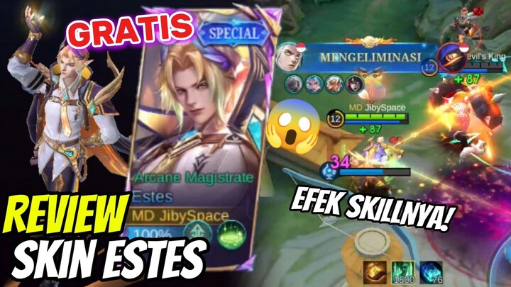 REVIEW SKIN ESTES GRATIS! TAPI EFEK SKILLNYA GILAA!