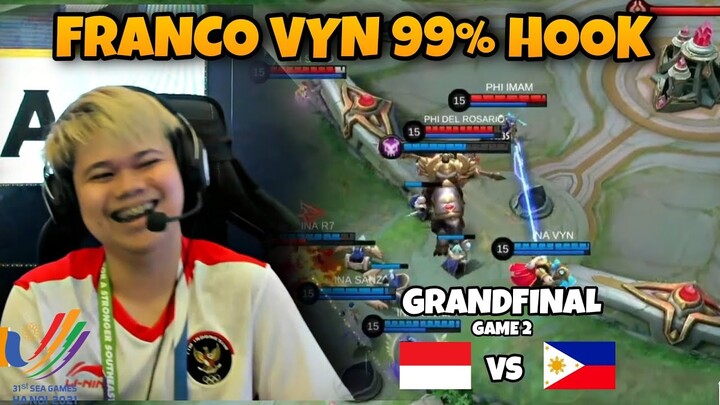 INDONESIA VS FILIPINA GRANDFINAL SEAGAMES 2022 MOBILE LEGENDS GAME 2