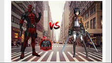 Deadpool VS Mikasa Ackerman (Marvel Comics VS Attack on Titan)