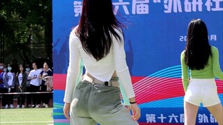 北外2022俄院啦啦操个人直拍 庆幸阳光超级好!