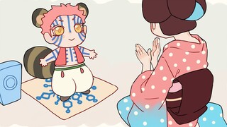 [Raccoon Dance] Yiwozai, tapi skill dasarnya sangat bagus [Komaru] [Tulisan tangan Kimetsu no Yaiba]