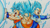 วาดรูป VEGITO โกคู&เบจิต้า ฟิวชั่น ดราก้อนบอลซุปเปอร์ - Anime Drawing