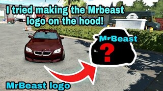 I Tried Making the MrBeast Logo on the Car's hood!