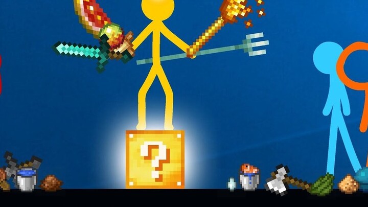 Stickman đại chiến Minecraft Tập 19 Khối may mắn