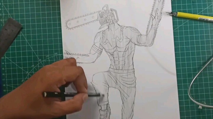 Cara Menggambar Denji (Karakter Dari Chainsaw Man)