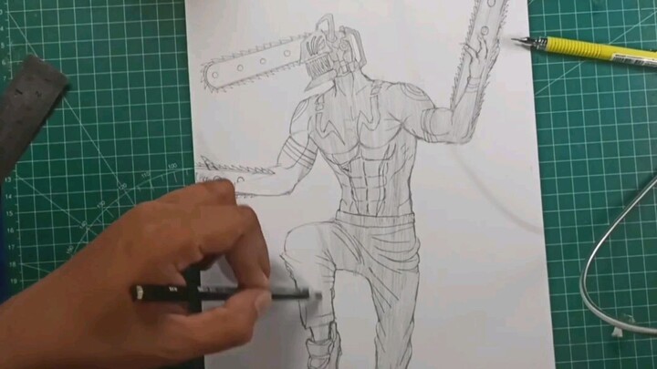 Cara Menggambar Denji (Karakter Dari Chainsaw Man)