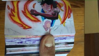 LUFFY vs BLACK GOKU Flipbook animation one piece, Dragon Ball Super