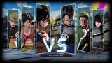 Captain VS Vice Captain (Goku, Luffy, Naruto VS Vegeta, Zoro,Sasuke) JUMP FORCE - Battle 1