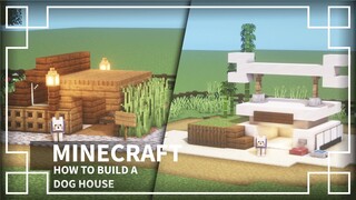 ⚒️[Minecraft Tutorial] : Minecraft How to Make a Dog House | DOG HOUSE DESIGNS