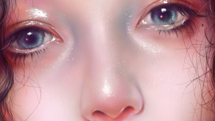 Digital Painting|Chỉ dùng màu 19 vẽ một cô gái