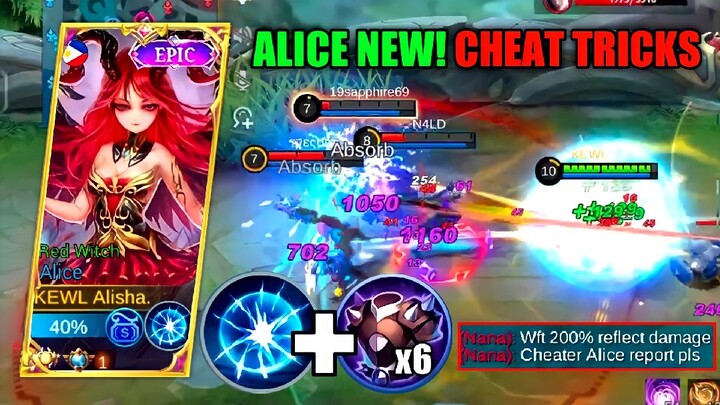 TRY THIS! ALICE VENGEANCE + BLADE ARMOR = 1v5 GOD MODE ONE STAND 5 KILLS-MLBB