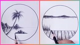 Vẽ Tranh Bằng Bút Chì Siêu Đẹp ❤️ Vẽ Tranh TikTok Đỉnh Cao❤️ Amazing Pencil Drawing Simple Landscape