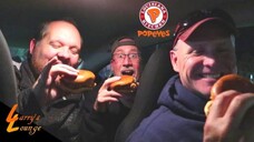 Popeye's Chicken Sandwich Taste Test! Uncle Chris Reaction