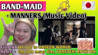 BAND-MAID - MANNERS (MUSIC VIDEO/UNSEEN WORLD ALBUM) || FILIPINA REACTS