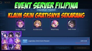 DAPATKAN SKIN GRATIS DARI EVENT TERBARU MOBILE LEGENDS SERVER FILIPINA | MOBILE LEGENDS BANG BANG