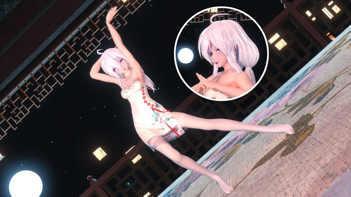 【弱音MMD】🌙灯影摇竹叶，温暖檐上月🌙