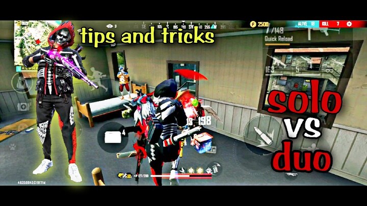 solo vs duo gameplay ff pake set serem kombinasi celana angel merah | garena free fire