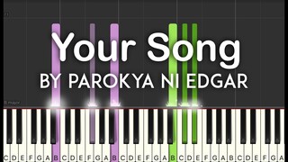 Your Song by Parokya ni Edgar synthesia piano tutorial with lyrics [free sheet music]