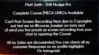 Matt Smith  course  Shift Nudge Pro download