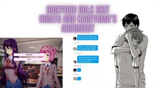 Haikyuu!! Texts Doki Doki Literature Club SKIT - Hinata and Kageyama's Argument (18+)