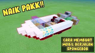 Cara Membuat Mobil Spongebob Berjalan Di Minecraft