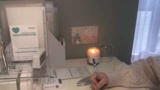 Study with me for 1 hour｜White noise study room｜Hogsmeade at Christmas｜Listening to the howling wind