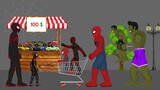 Spider-Man, Spiderman Miles Morales, Hulk, Deadpool, Sonic Funny Animation - Drawing Cartoon 2