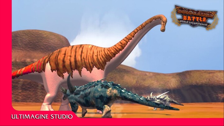 Epic Apatosaurus VS Sauropelta Showdown | Dinosaurs Battle s1 GC2