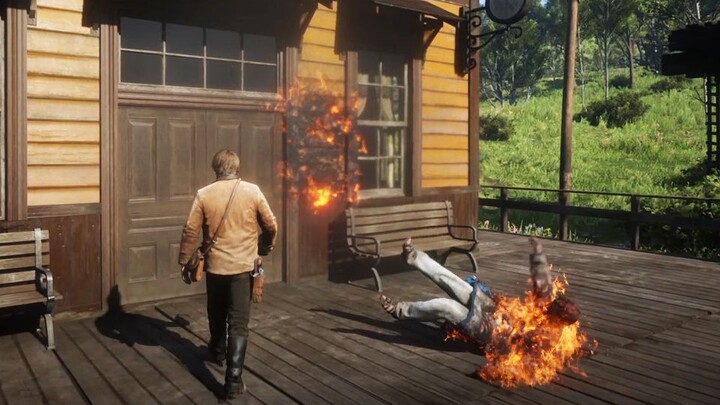 [Red Dead Redemption 2] Apa yang akan terjadi jika saya membakar kakaknya sampai mati di depan manta