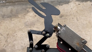 The steel version of the electric-shaking mocking pistol is here