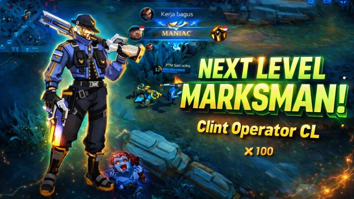 Clint Next Level sekali tembak lawan tewas | MLBB MOBILE LEGEND
