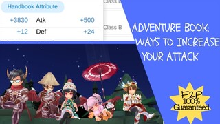 Adventure Book: Ways to Increase your Attack with Adventure Book