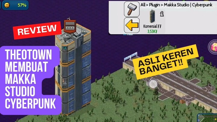 Theotown membangun MAkka studio cyberpunk