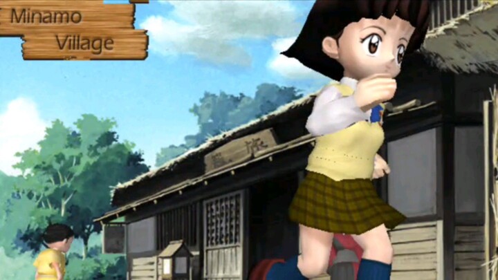 Inuyasha Secret of the Cursed Mask clip - Minamo Village