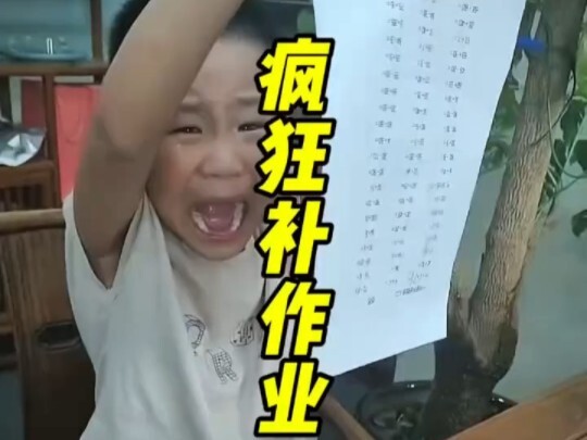 Inventory of the moments of collapse when rushing homework