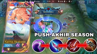 PUSH RANK AKHIR SEASON