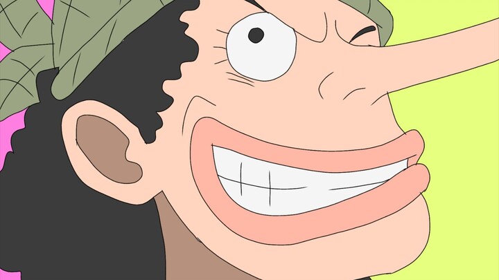 Menggambar usopp yg ada di poster one piece