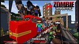 We Survived ZOMBIE APOCALYPSE On TRAIN (Zombies Destroyed Our Train) PART-3|MINECRAFT HARDCORE हिंदी